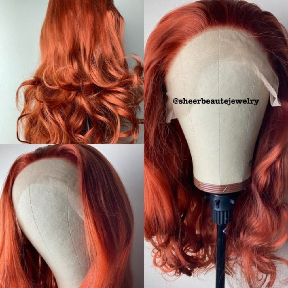 Copper Red Lace Hair Wigs